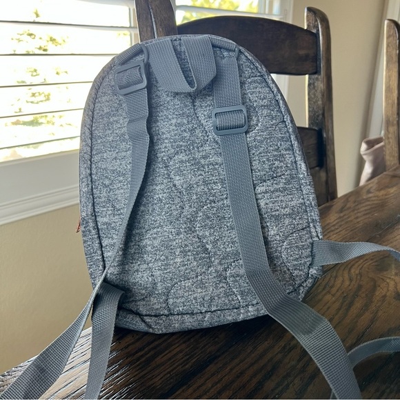 ADIDAS Linear Mini Backpack Small Gray Adjustable Travel Bag, - Picture 5 of 15